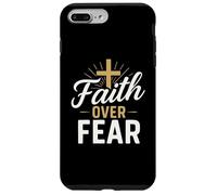 Faith Over Fear Bible Verse Inspired Christian Men Women Kid Carcasa para iPhone 7 Plus/8 Plus