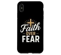 Faith Over Fear Bible Verse Inspired Christian Men Women Kid Carcasa para iPhone XS Max