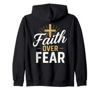 Faith Over Fear Bible Verse Inspired Christian Men Women Kid Sudadera con Capucha