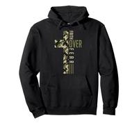 Faith Over Fear Christian Camo Cross versículo religioso de la Biblia Sudadera con Capucha