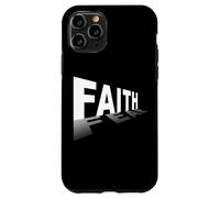 Faith Over Fear - Christian Minimal Text Graphic (Black) Carcasa para iPhone 11 Pro