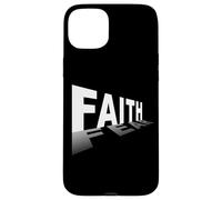 Faith Over Fear - Christian Minimal Text Graphic (Black) Carcasa para iPhone 15 Plus