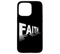 Faith Over Fear - Christian Minimal Text Graphic (Black) Carcasa para iPhone 15 Pro MAX