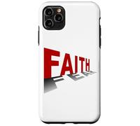 Faith Over Fear - Christian Minimal Text Graphic (White) Carcasa para iPhone 11 Pro MAX