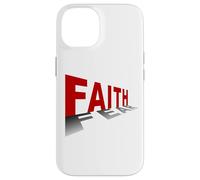 Faith Over Fear - Christian Minimal Text Graphic (White) Carcasa para iPhone 14