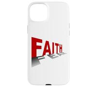 Faith Over Fear - Christian Minimal Text Graphic (White) Carcasa para iPhone 15 Plus