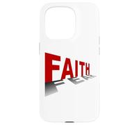 Faith Over Fear - Christian Minimal Text Graphic (White) Carcasa para iPhone 15 Pro