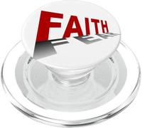 Faith Over Fear - Christian Minimal Text Graphic (White) PopSockets PopGrip para MagSafe