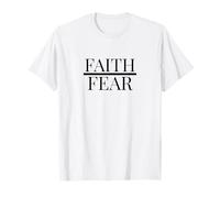 Faith Over Fear - Cita Cristiana inspiradora Positiva Camiseta