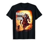 Faith Over Fear - David Goliath Epic Bible Comic Graphic Camiseta