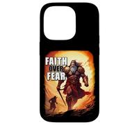 Faith Over Fear - David Goliath Epic Bible Comic Graphic Carcasa para iPhone 14 Pro