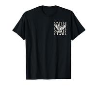 Faith Over Fear Dove, tipografía Cristiana inspiradora y audaz Camiseta
