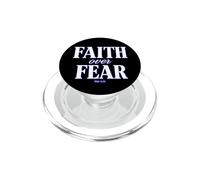 Faith Over Fear Filipenses 4:13 Versículo de la Biblia Cristiana PopSockets PopGrip para MagSafe