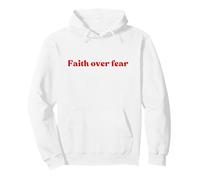 Faith Over Fear, God Jesus Love Worship Religious Christian Sudadera con Capucha