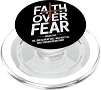 Faith Over Fear Psalms 118 6 The Lord Is On My Side Fe PopSockets PopGrip para MagSafe