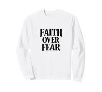 Faith Over Fear Quotes Illustration Graphic Designs Sudadera