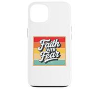 Faith Over Fear Retro Vintage Christian Men Women Kids Carcasa para iPhone 13