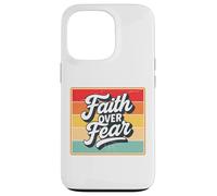 Faith Over Fear Retro Vintage Christian Men Women Kids Carcasa para iPhone 13 Pro