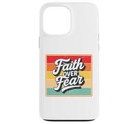 Faith Over Fear Retro Vintage Christian Men Women Kids Carcasa para iPhone 13 Pro Max