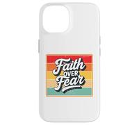 Faith Over Fear Retro Vintage Christian Men Women Kids Carcasa para iPhone 14