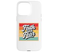 Faith Over Fear Retro Vintage Christian Men Women Kids Carcasa para iPhone 15 Pro Max