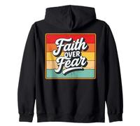 Faith Over Fear Retro Vintage Christian Men Women Kids Sudadera con Capucha