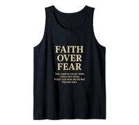 Faith Over Fear The Lord Is On My Side Salmo 118 6 Fe Camiseta sin Mangas