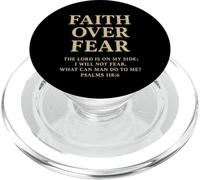 Faith Over Fear The Lord Is On My Side Salmo 118 6 Fe PopSockets PopGrip para MagSafe