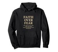 Faith Over Fear The Lord Is On My Side Salmo 118 6 Fe Sudadera con Capucha