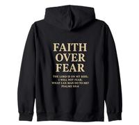 Faith Over Fear The Lord Is On My Side Salmo 118 6 Fe Sudadera con Capucha