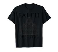 Faith Over Fear - Vaticano Cristiano religioso Fiel V1A Camiseta