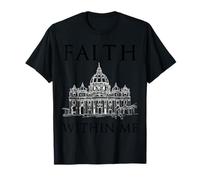Faith Over Fear - Vaticano Cristiano religioso Fiel V3A Camiseta