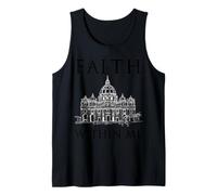 Faith Over Fear - Vaticano Cristiano religioso Fiel V3A Camiseta sin Mangas