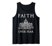 Faith Over Fear - Vaticano Cristiano religioso Fiel V4A Camiseta sin Mangas