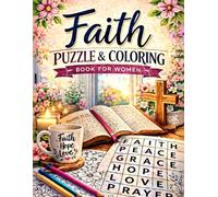 Faith Puzzle & Coloring Book for Moms: Bible Word Search Puzzles and Relaxing Christian Coloring Pages for Prayer, Peace, and Spiritual Encouragement