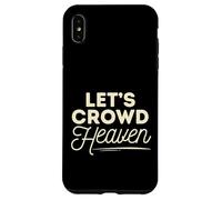 Faith Religious Jesus Minimalist Graphic Let's Crowd Heaven Carcasa para iPhone XS MAX