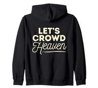 Faith Religious Jesus Minimalist Graphic Let's Crowd Heaven Sudadera con Capucha