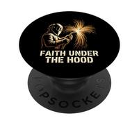 Faith Under The Hood Diseño Soldador PopSockets PopGrip Adhesivo