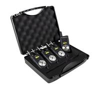 Faith Wicked Set de Alarmas 3+1 - Inalámbrico y Resistente a Salpicaduras - Largo Alcance - Incl. Maletín - Pesca de Carpas