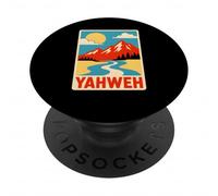 Faith Yahweh, Vintage, Cristiano y religioso para Hombre PopSockets PopGrip Adhesivo