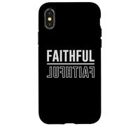 Faithful Christian Tshirt Faith Jesus - Camiseta gráfica para hombre y mujer Carcasa para iPhone X/XS