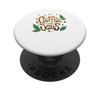 Faithful Coffee Devotion with My Savior PopSockets PopGrip Adhesivo