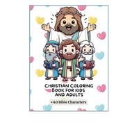 Faithful Heroes: Simple Coloring Book for Relaxation and Fun, Featuring 40 Old Testament Characters, Perfect for Adults and Kids