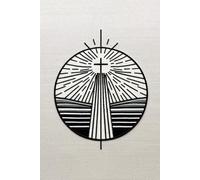 Faithful Reflections: 200-Page College-Ruled Notebook with Inspirational Cross Design: Elegant 6x9 Notebook for Journaling, Prayer, and Everyday ... a Minimalist Cross and Radiant Design.