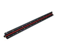 Faithfull Prestige Tri-Scale Engineer Rule Black Aluminium 300mm