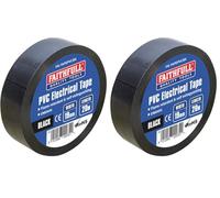 Faithfull 8012066020351 - Cinta adhesiva (tamaño: 19mm) (Paquete de 2)