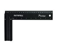 Faithfull CS10CNC Prestige - Escuadra de aluminio (250 mm), color negro