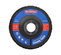 Faithfull Disco de limpieza abrasivo para eliminar el óxido y la pintura, 115 mm de grosor