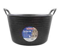 Faithfull Eco Flex - Cubo flexible multiusos, duradero y sostenible con asas reforzadas, 15 litros (3 gl), color negro