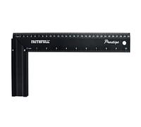 Faithfull FAICS12CNC Prestige Try - Cuadrado de aluminio negro 300 mm
